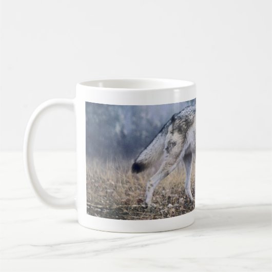 Auf der Prowl-Bauholz-Wolf-Tasse Kaffeetasse (Links)