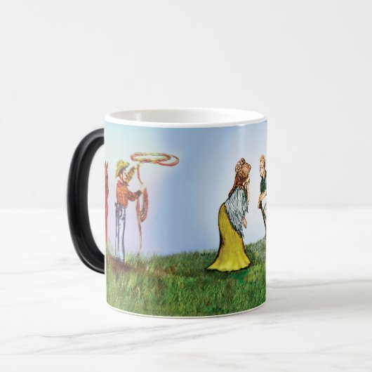 Auf der Ranch Verwandlungstasse (Vorderseite Links)