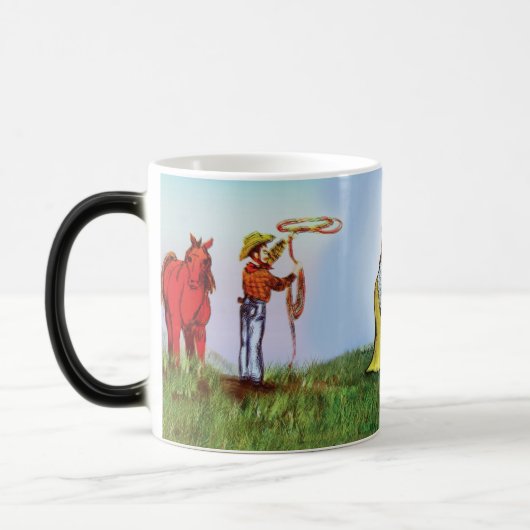 Auf der Ranch Verwandlungstasse (Links)