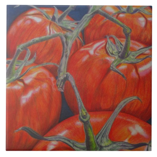 "Auf der Rebe" Fliese Trivet (Vorderseite)