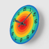 Auf der Regenbogenuhr Runde Wanduhr (Winkel)
