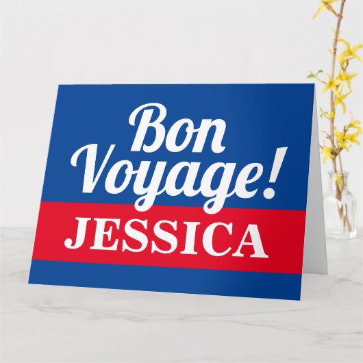 Auf der Reise Abschied verlassend weg Karte (Gelbe Blume)