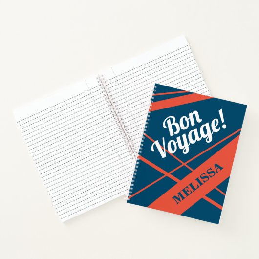 Auf der Reise Abschied verlassend weg Notizblock (Innenseite)