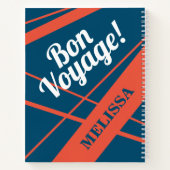 Auf der Reise Abschied verlassend weg Notizblock (Rückseite)