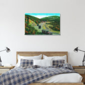 Auf der Rim oberhalb der Oak FlatsRidge Route, CA Leinwanddruck (Insitu (Schlafzimmer))