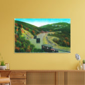 Auf der Rim oberhalb der Oak FlatsRidge Route, CA Leinwanddruck (Insitu (Wohnzimmer))