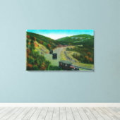 Auf der Rim oberhalb der Oak FlatsRidge Route, CA Leinwanddruck (Insitu (Holzboden))