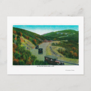 Auf der Rim oberhalb der Oak FlatsRidge Route, CA Postkarte