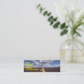 Auf der Road Business Card Mini Visitenkarte (Stehend Vorderseite)