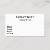 Auf der Road Business Card Visitenkarte (Rückseite)