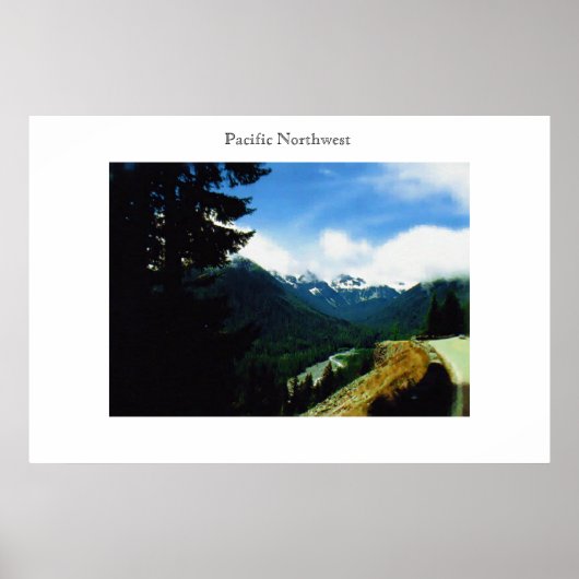 Auf der Road Pacific Nordwest Poster (Vorne)