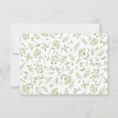 Auf der RSVP-Karte für Prairie Wedding RSVP Karte (Rückseite)