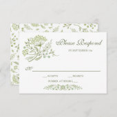 Auf der RSVP-Karte für Prairie Wedding RSVP Karte (Vorne/Hinten)