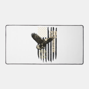 Auf der Rückseite Adler und Flagge 250 Jahre 1776- Schreibtischunterlage