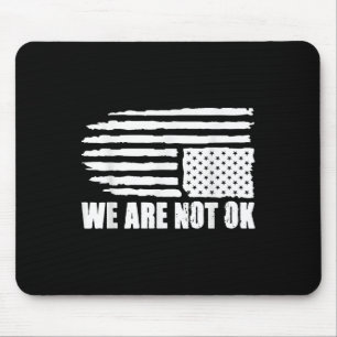 Auf der Rückseite der amerikanischen Flagge beängs Mousepad