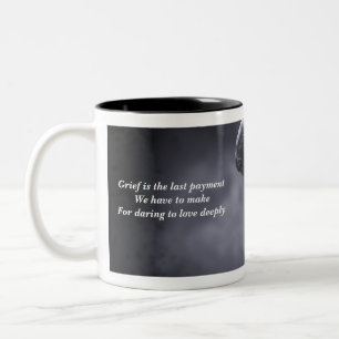 Auf der Rückseite der Liebe Zweifarbige Tasse
