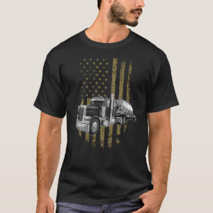 Auf der Rückseite des Big Rig Semi Trailer Truck D T-Shirt