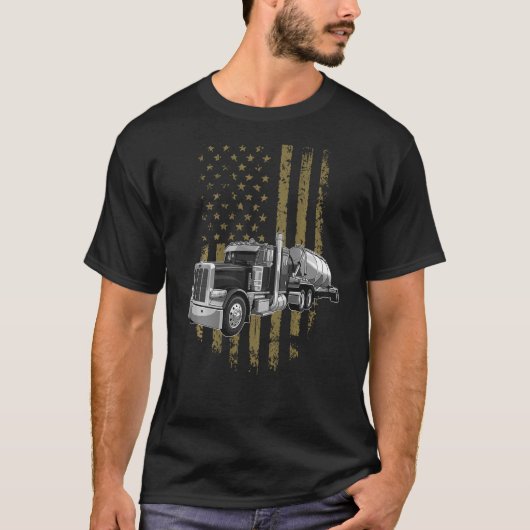 Auf der Rückseite des Big Rig Semi Trailer Truck D T-Shirt (Vorderseite)