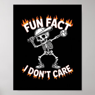 (auf der Rückseite) Funny Dabbing Skeleton Spaß Fa Poster