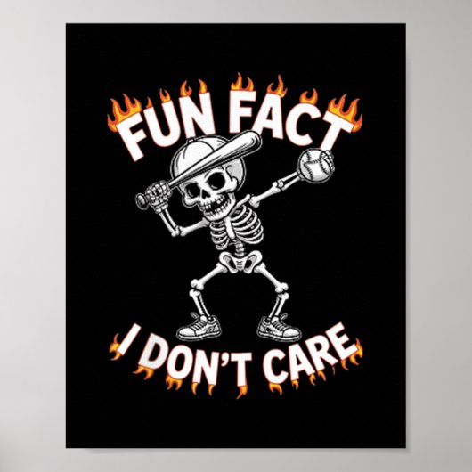 (auf der Rückseite) Funny Dabbing Skeleton Spaß Fa Poster (Vorne)