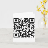 (auf der Rückseite) Funny Qr Fck Sie Code Middle F Karte (Gelbe Blume)