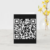(auf der Rückseite) Funny Qr Fck Sie Code Middle F Karte (Gelbe Blume)