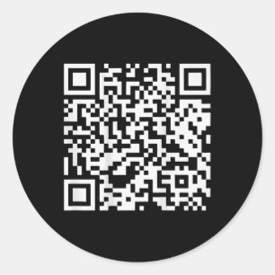 (auf der Rückseite) Funny Qr nicht ein wenig Btch  Runder Aufkleber