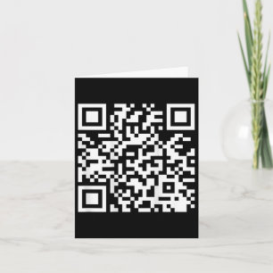 (auf der Rückseite) Funny Qr sehe ich aus, als gäb Karte