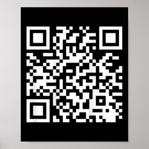 (auf der Rückseite) Funny Qr sehe ich aus, als gäb Poster