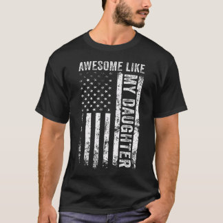 Auf der Rückseite großartig wie meine Tochter Männ T-Shirt