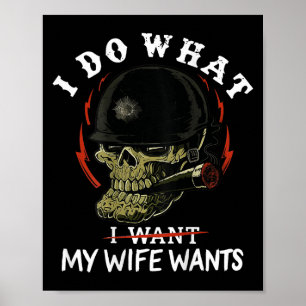 (auf der Rückseite) Ich mache, was meine Frau will Poster