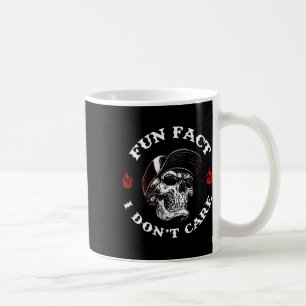 (auf der Rückseite) Lustige Tatsache Ist mir egal Kaffeetasse