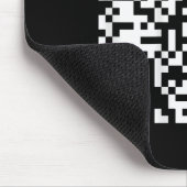 (auf der Rückseite) Lustiger QR-Code: Sehe ich so Mousepad (Ecke)