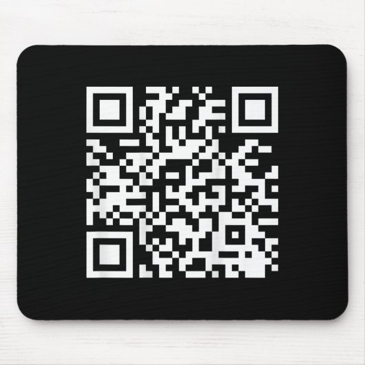 (auf der Rückseite) Lustiger QR-Code: Sehe ich so Mousepad (Vorne)