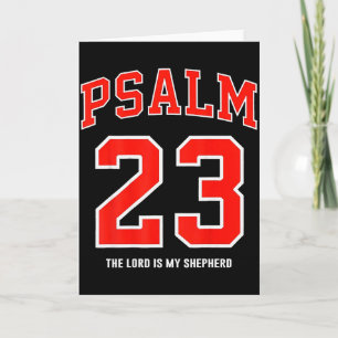 (auf der Rückseite) Psalm 23 Der Herr ist mein Hir Karte