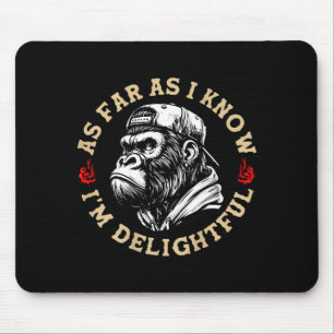(auf der Rückseite) Retro Soweit ich weiß bin ich Mousepad