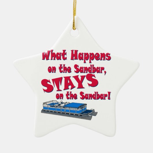 Auf der Sandbar Keramikornament (Vorne)