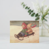 Auf der Schneekarte durchstöbern Postkarte (Stehend Vorderseite)