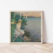 Auf der Seemauer | Edward Cucuel Poster