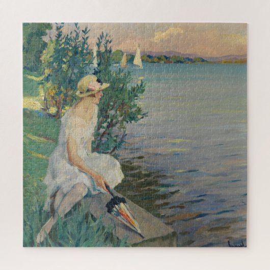 Auf der Seemauer | Edward Cucuel Puzzle (Vertikal)