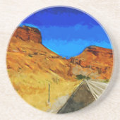 Auf der Seite der Tetons Abstrakt Getränkeuntersetzer (Vorne)