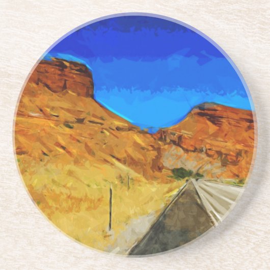 Auf der Seite der Tetons Abstrakt Getränkeuntersetzer (Vorne)