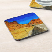 Auf der Seite der Tetons Abstrakt Untersetzer (Linke Seite)