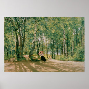 Auf der Sommersonntags-Hütte 1894 Poster