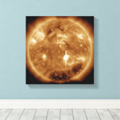 Auf der Sonne bricht eine massive Solarfackel der Leinwanddruck (Insitu (Holzboden))