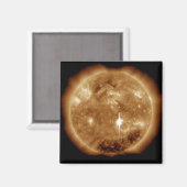 Auf der Sonne bricht eine massive Solarfackel der Magnet (Vorderseite/Rückseite)