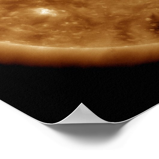 Auf der Sonne bricht eine massive Solarfackel der Poster (Ecke)