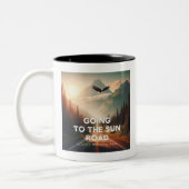 Auf der Sonnenstraße Montana Eagle Zweifarbige Tasse (Links)