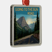 Auf der Sonnenstraße Montana Landschaft Ornament Aus Metall (Rechts)