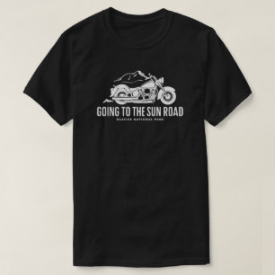 Auf der Sonnenstraße Montana Motorrad T-Shirt